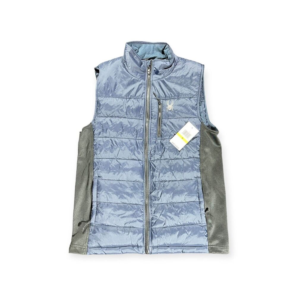Spyder Quilted Frontier Puffer Vest Insulated Men’s Medium‎ Navy Blue NWT New